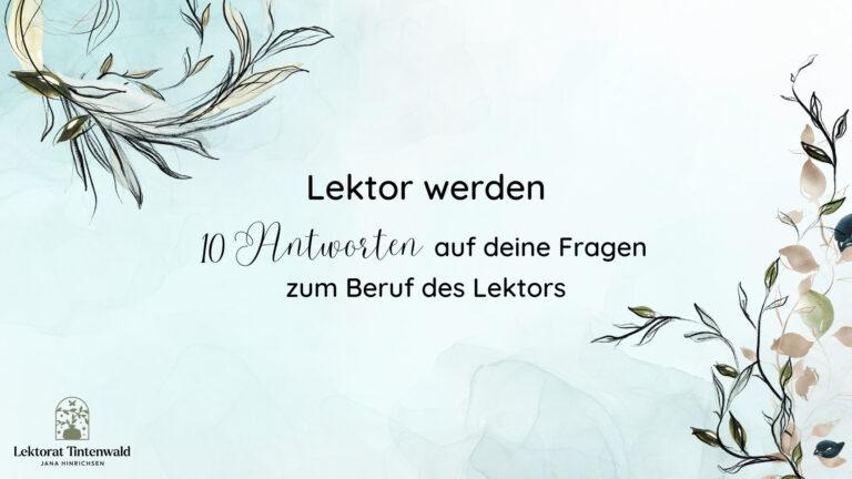 Lektor werden 10 Antworten auf deine Fragen zum Beruf des Lektors